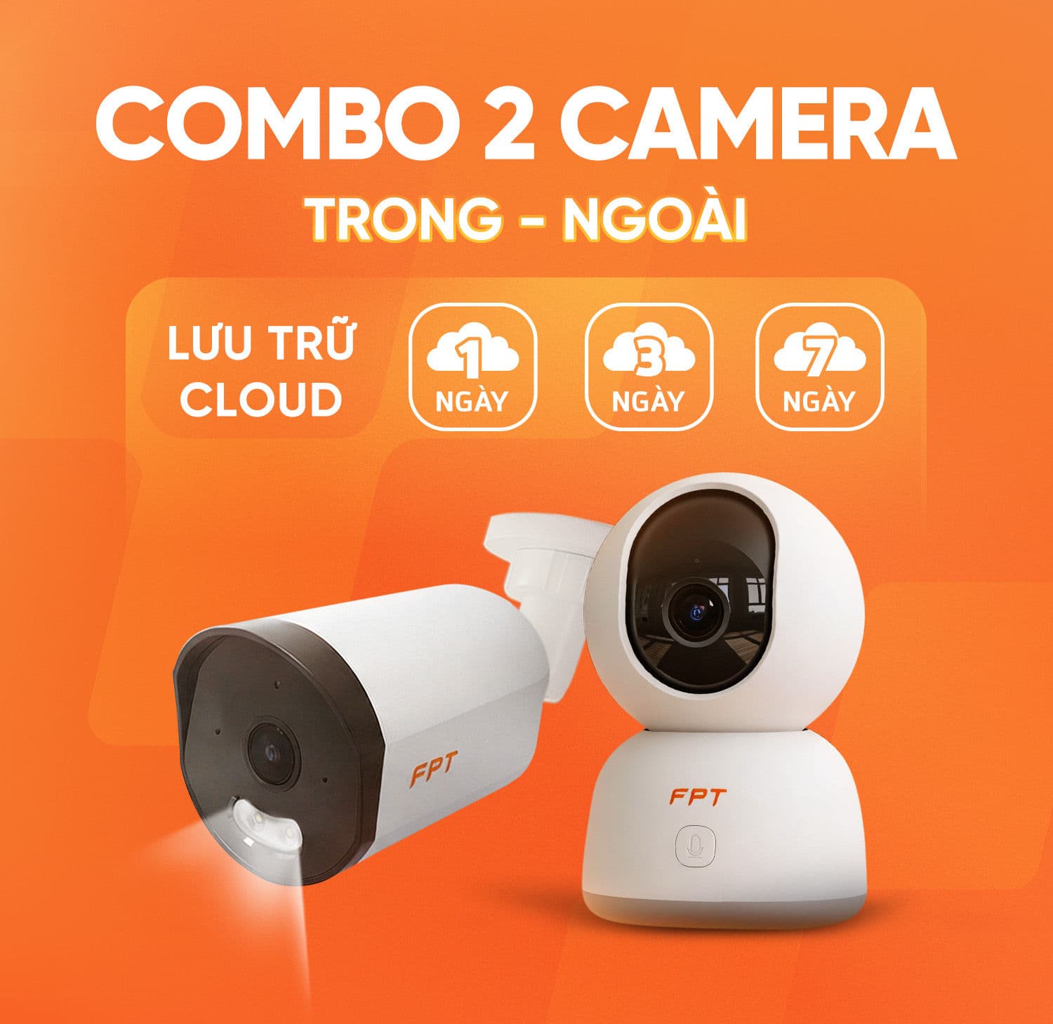 Combo 2 Camera (Trong - Ngoài)