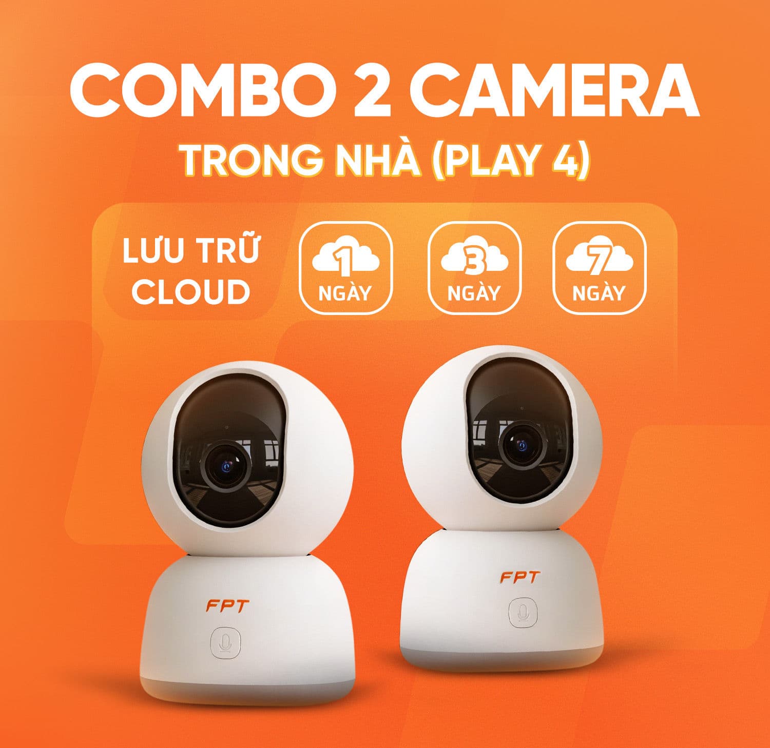 Combo 2 Camera Trong Nhà