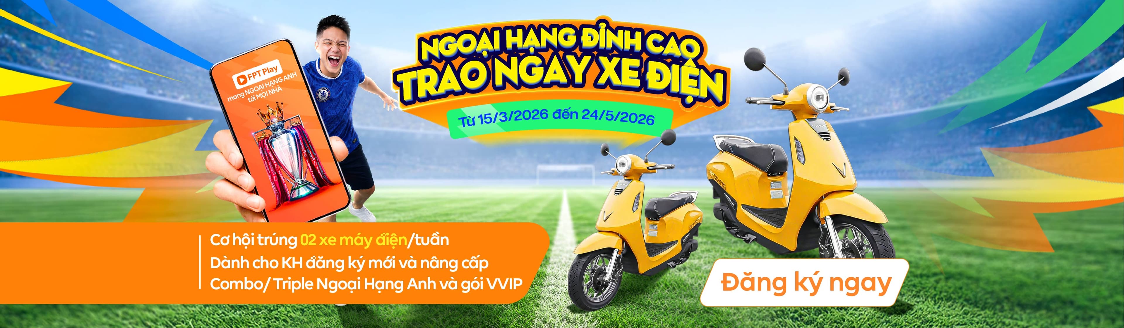 Khuyến Mãi khi đăn ký combo ngoại hạng anh